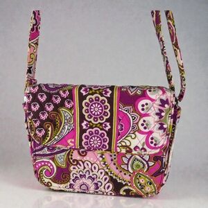 vera bradley Women's Crossbody Plum Drops Quitted  PurseThe